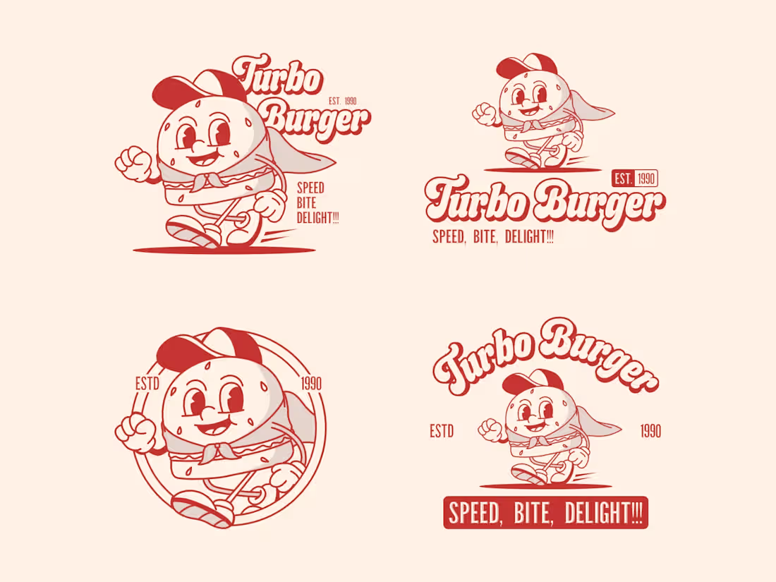 Cover image for Turbo Burger Illustration - Mascot