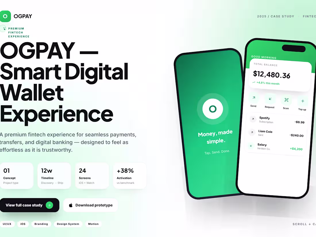 Cover image for OGPAY — Premium Fintech Wallet