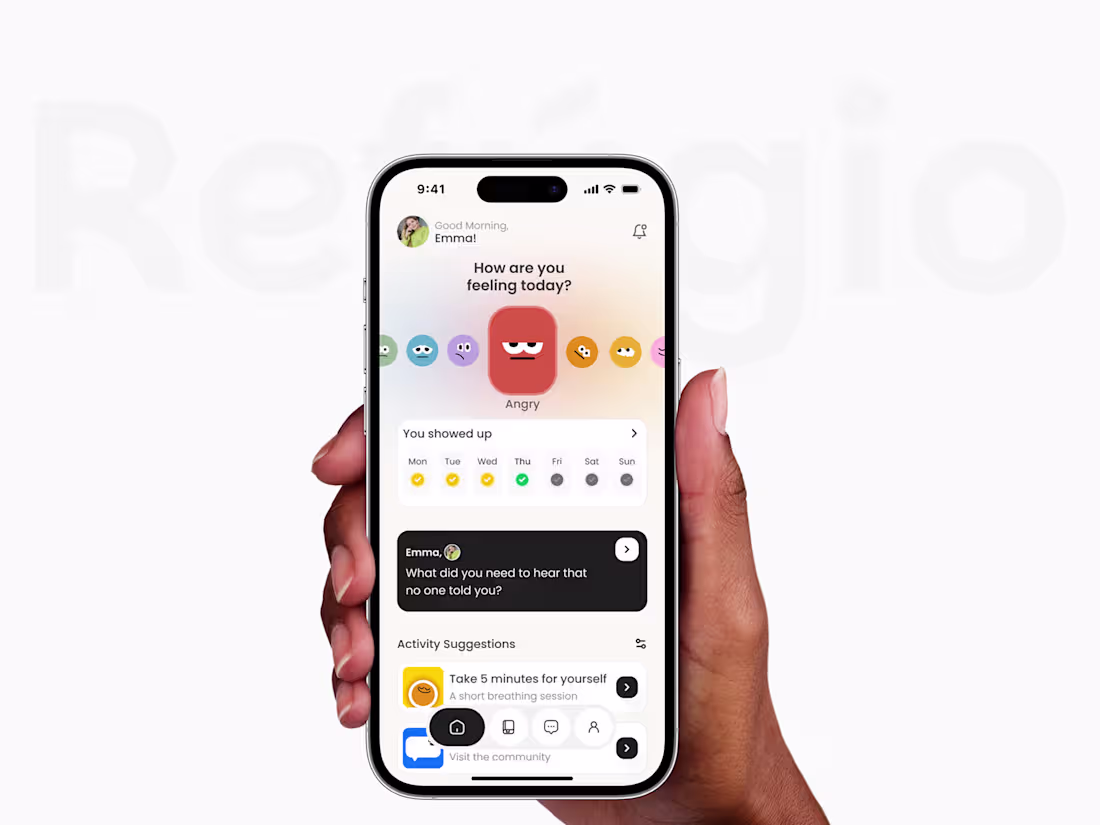 Cover image for Refúgio — Caregiver Support Mobile App