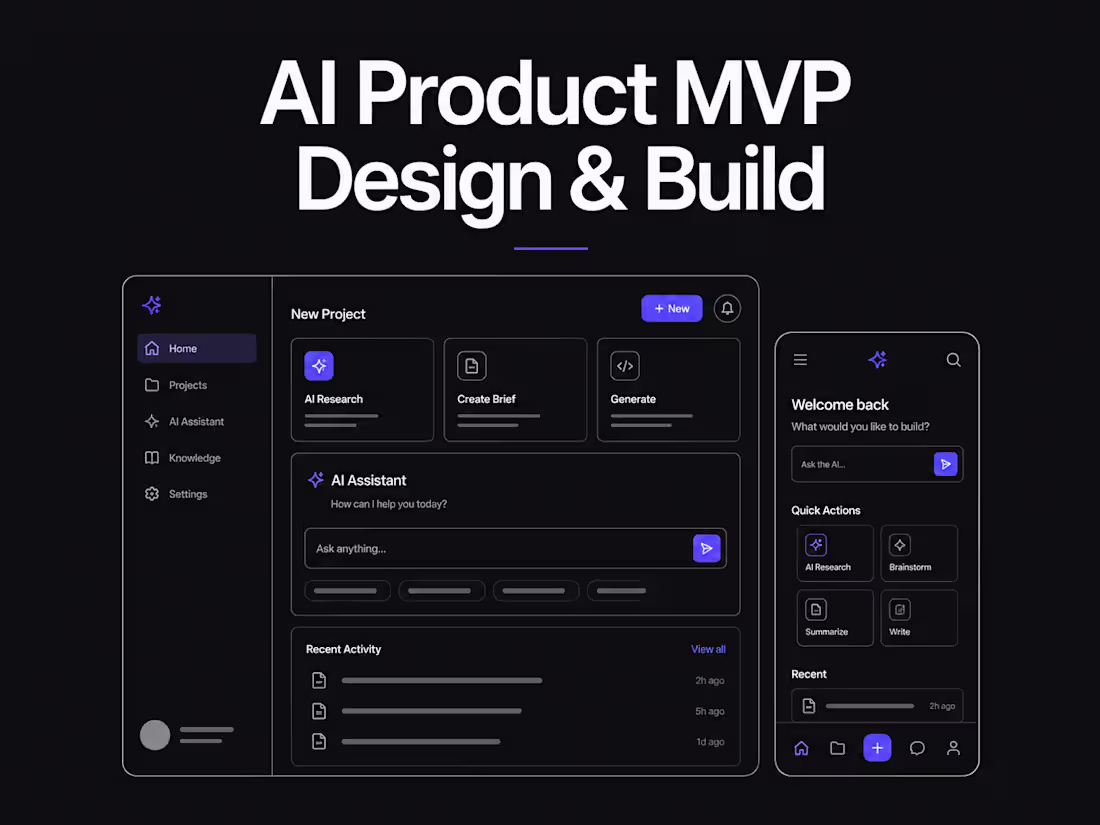 Cover image for AI Product MVP Design & Build