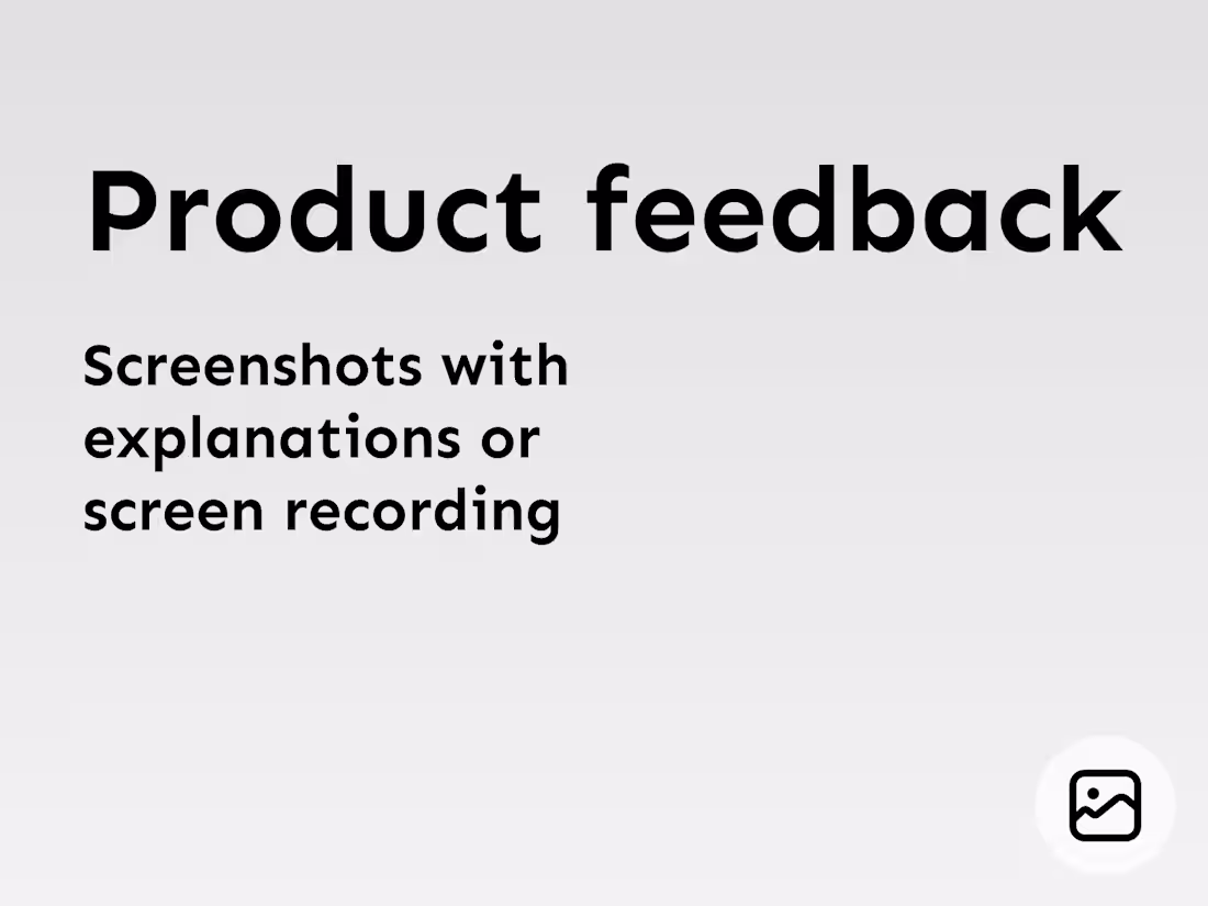 Cover image for Product feedback