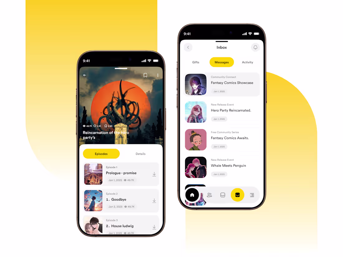 Cover image for Here is my Fantasy Comics App — Explore, Read & Connect Rede...