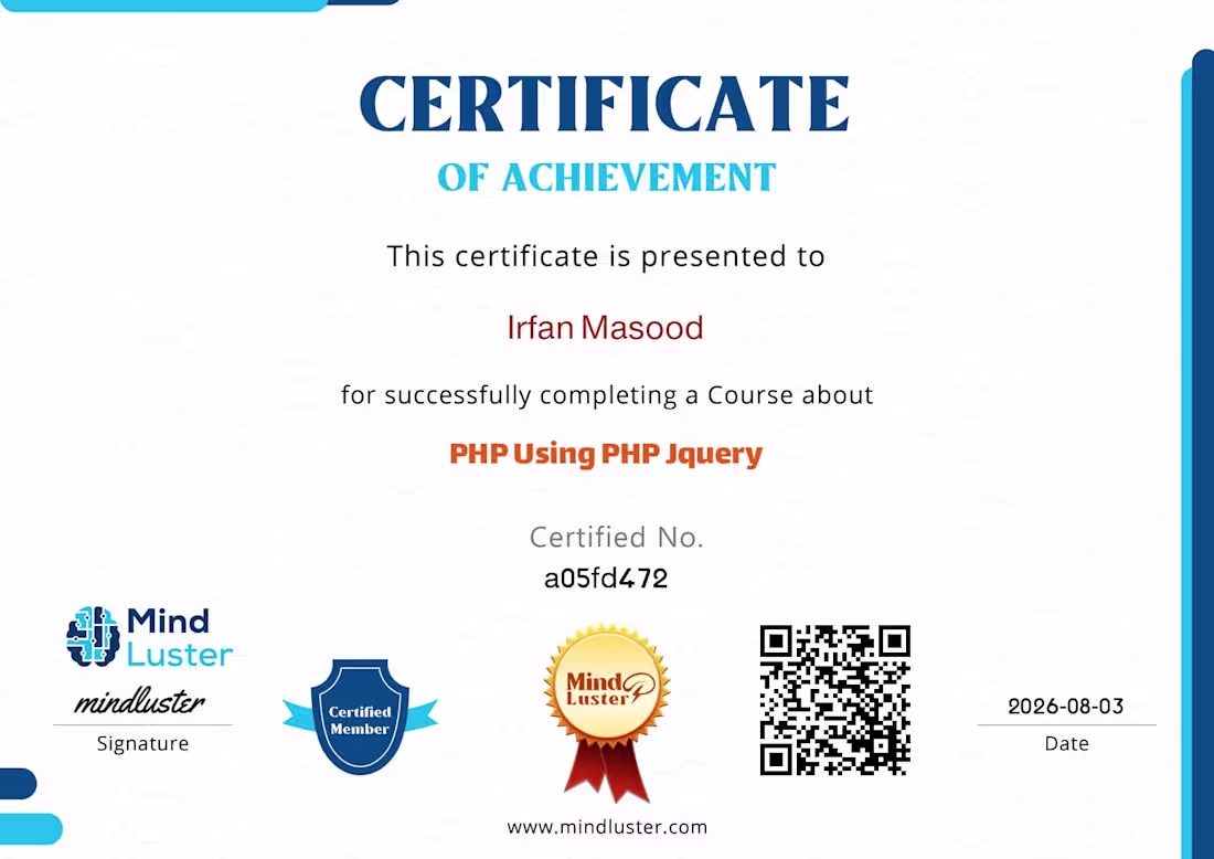 Cover image for PHP using PHP jquery