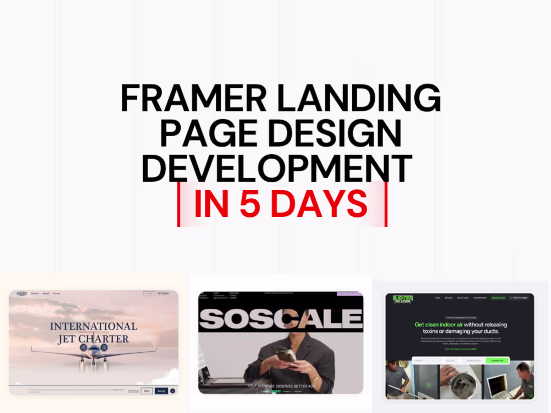 Cover image for High-Converting Webflow Landing Page in 5 Days