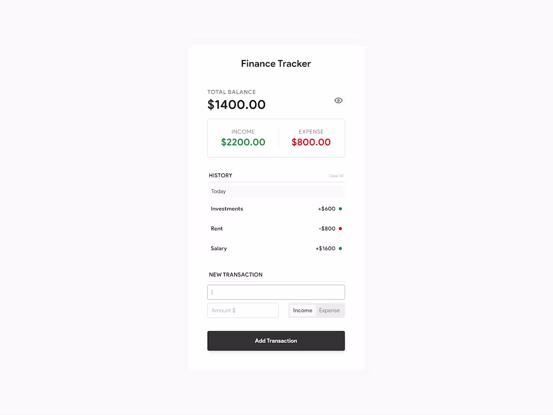 Cover image for Expense Tracker