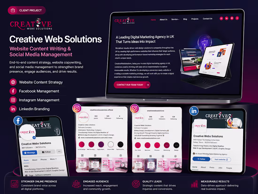 Cover image for Creative Website Solutions is one