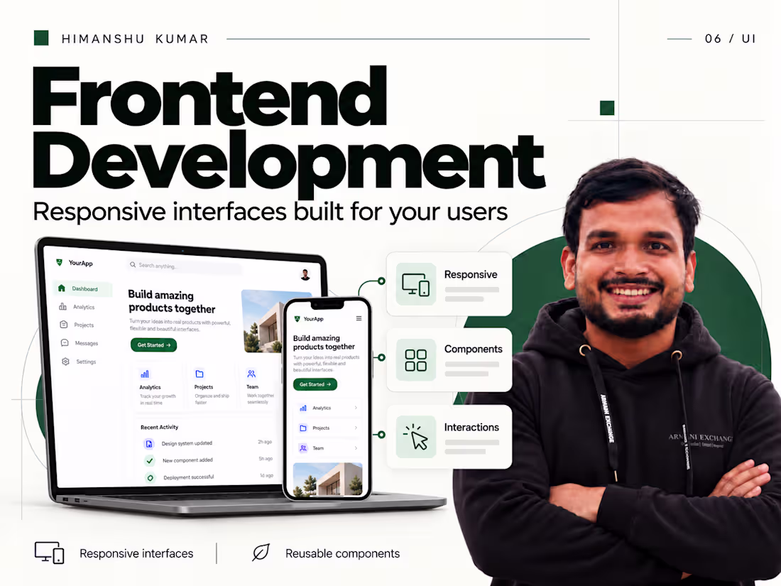 Cover image for Frontend Development with React, Angular, Next & TypeScript