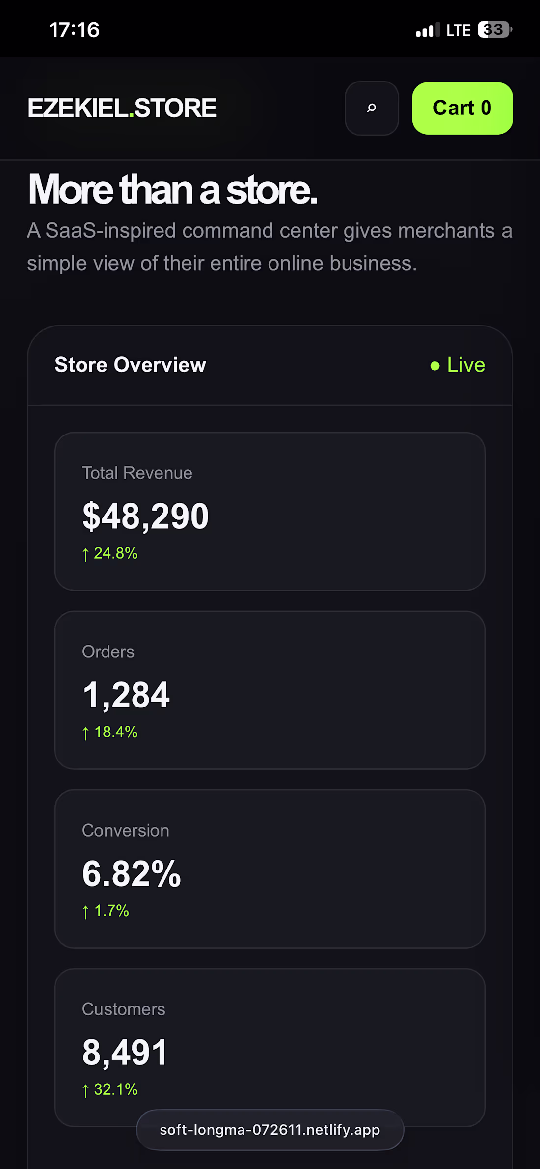 Cover image for Just finished EZEKIEL STORE 🛍️
A