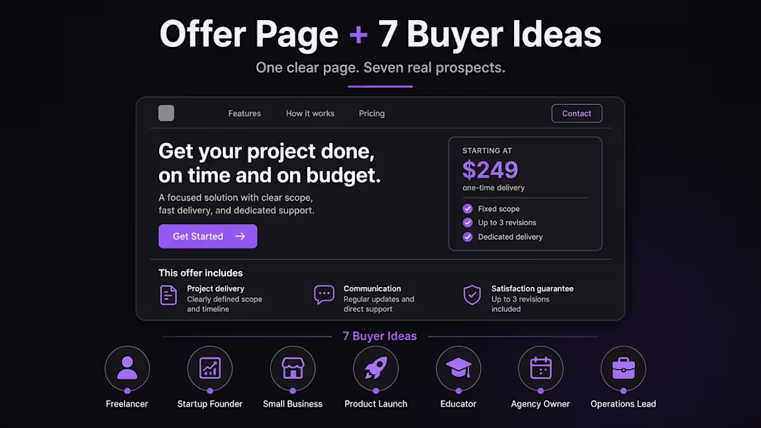 Cover image for Rewrite your offer page so price and CTA are clear