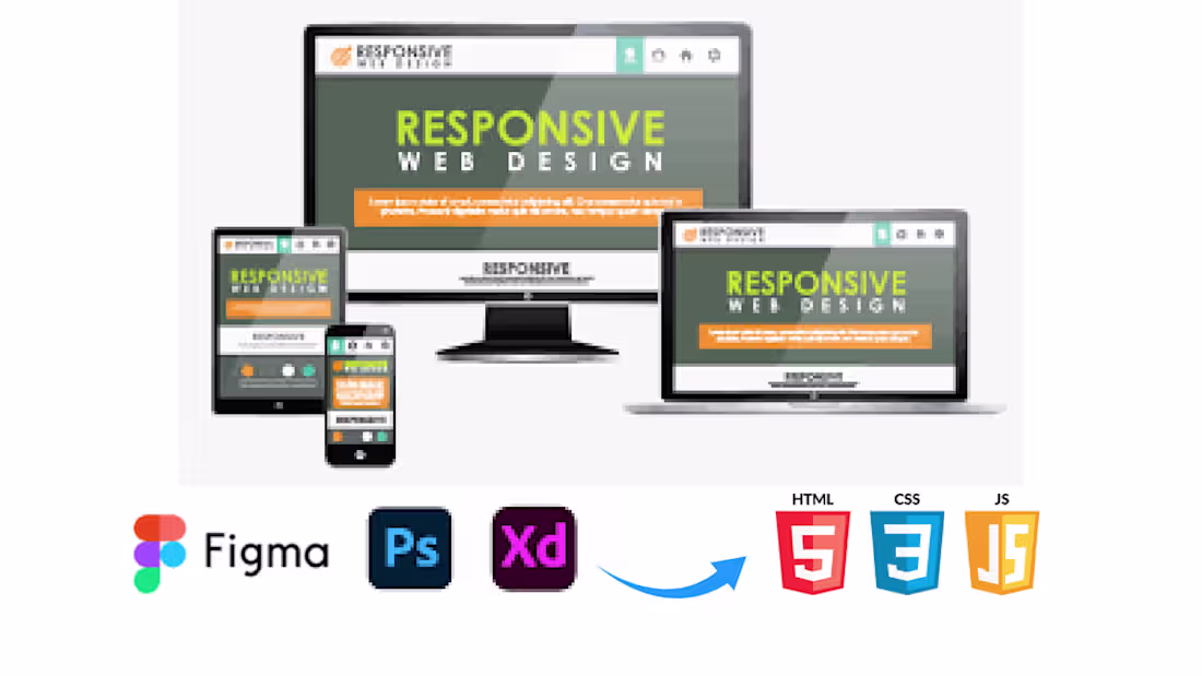 Cover image for Convert Figma (PSD/XD) design to HTML, CSS, or JS code