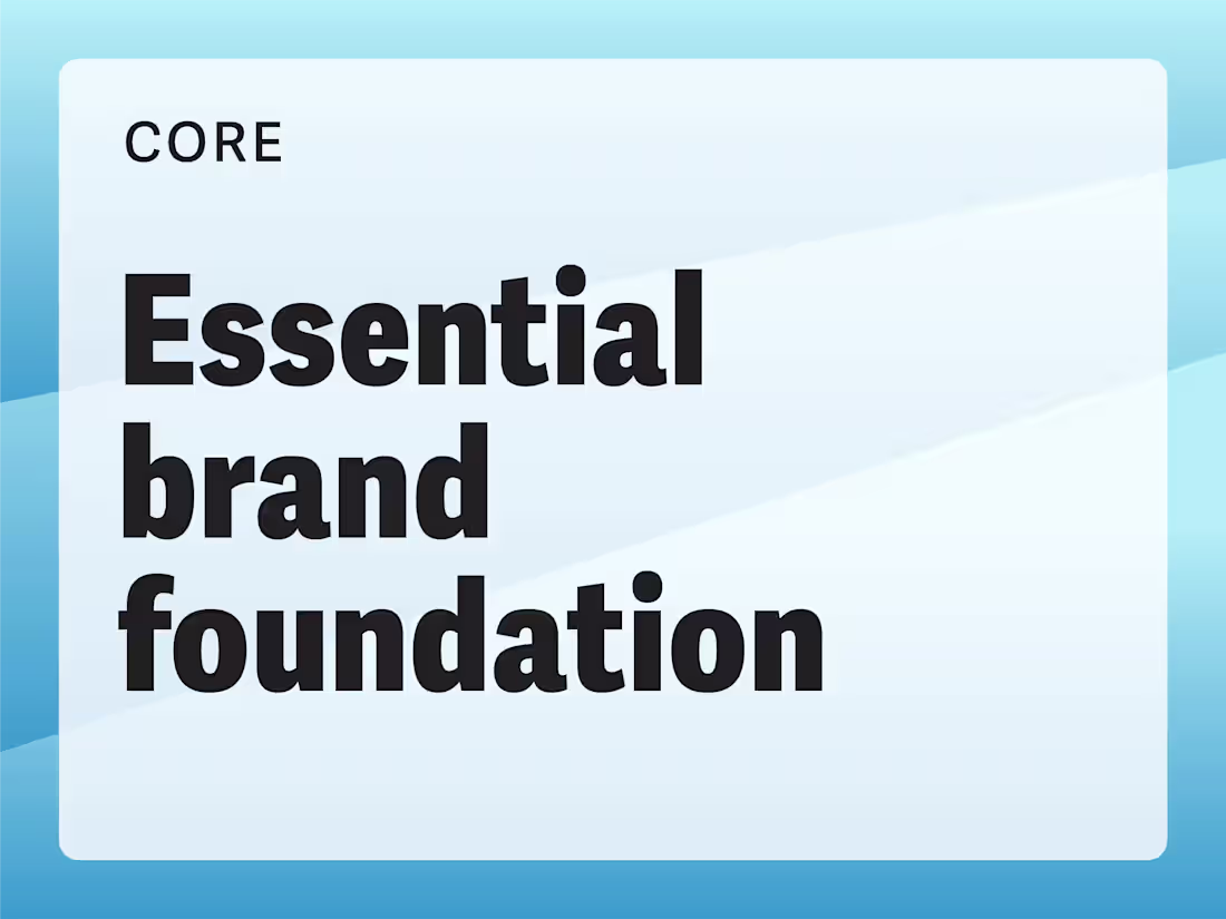 Cover image for Essential Brand Foundation