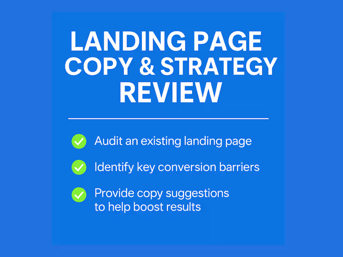 Cover image for Landing Page Copy & Strategy – Convert More Clicks to Clients