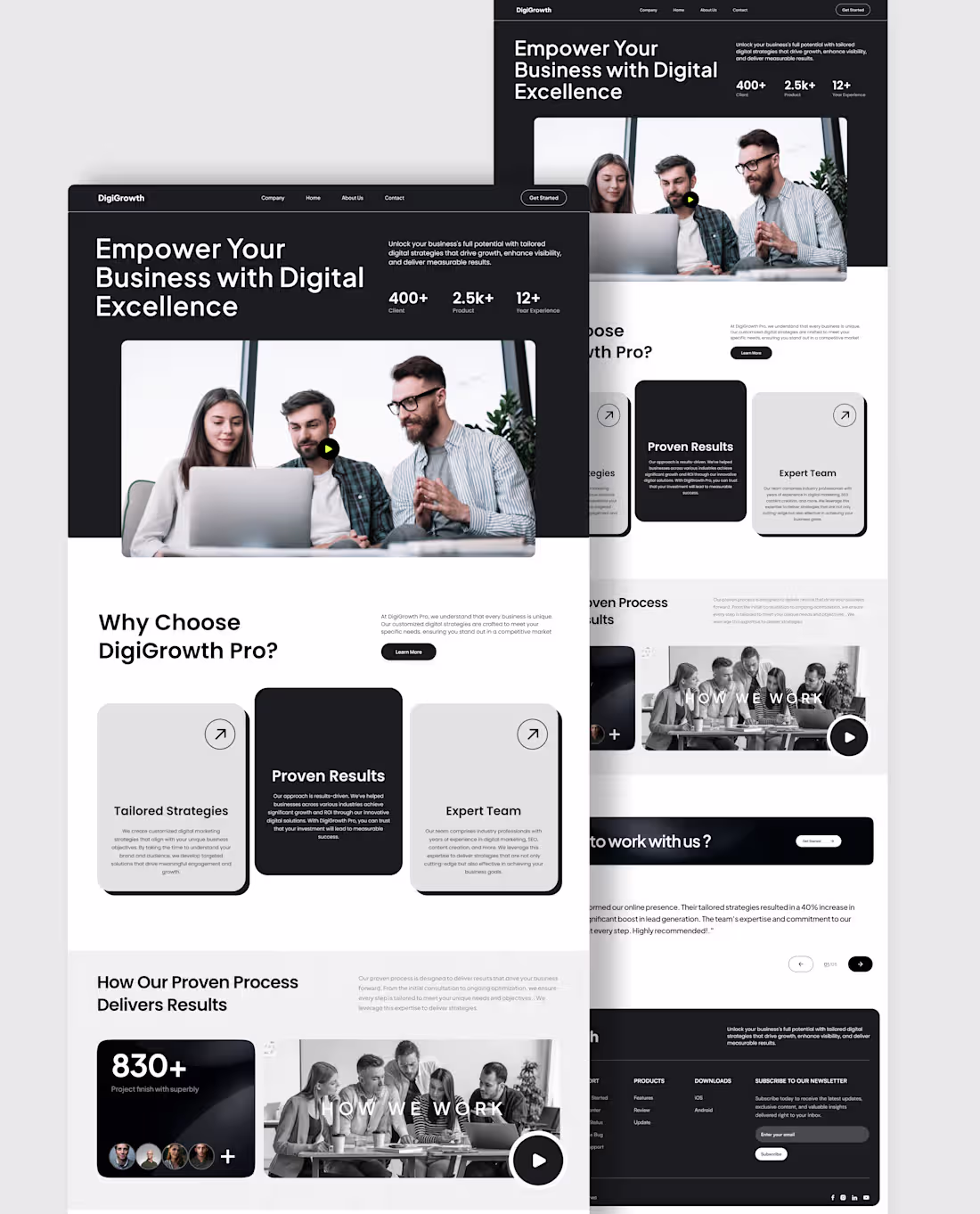 Cover image for Designed this Business Growth Website 🚀 What do you think?