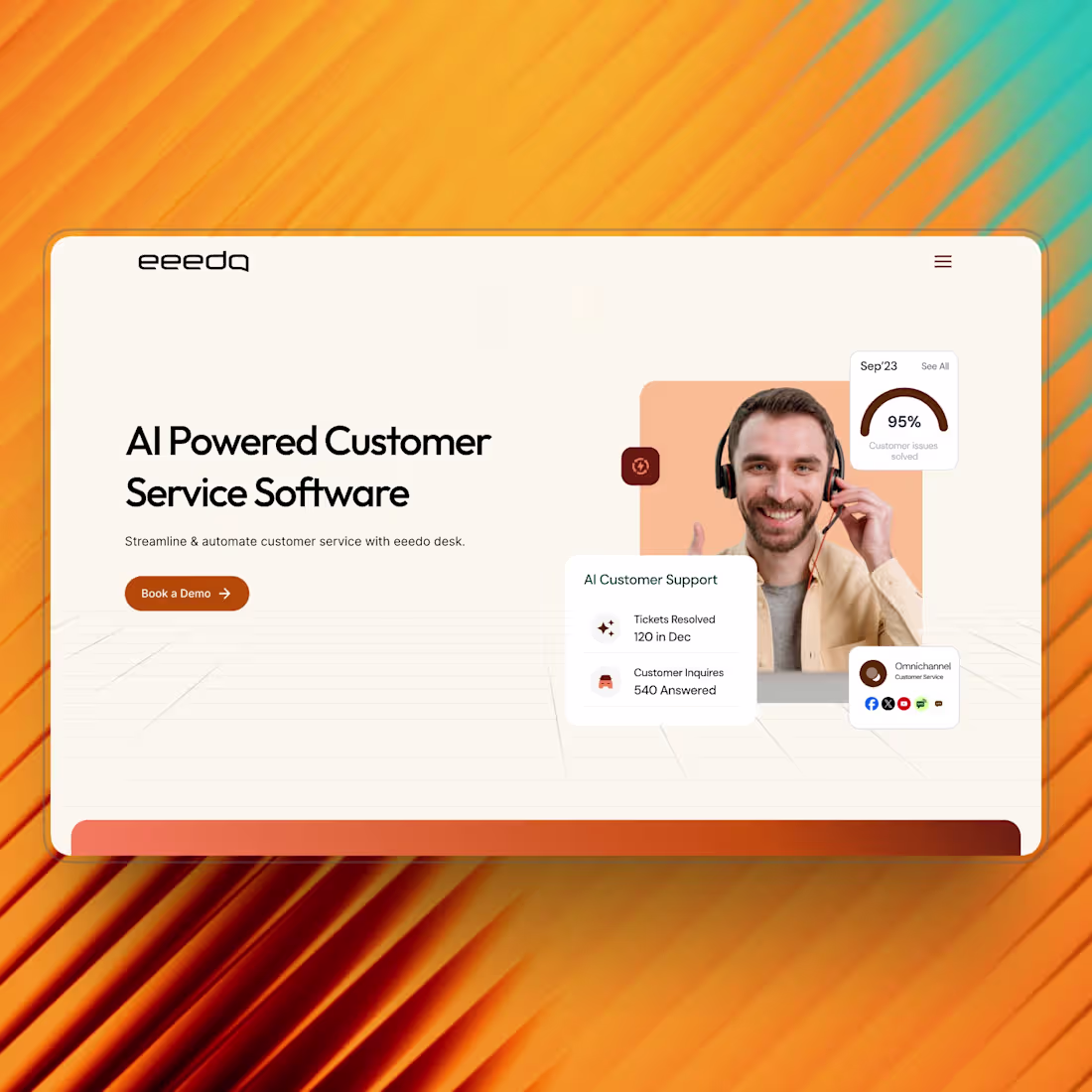Cover image for ✨ eeedo – AI SaaS Rebrand & Website | Framer