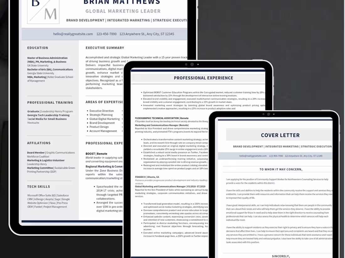 Cover image for Resume Design Template (DIY)