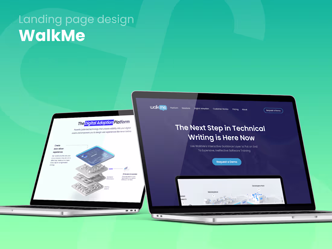 Cover image for WalkMe landing page