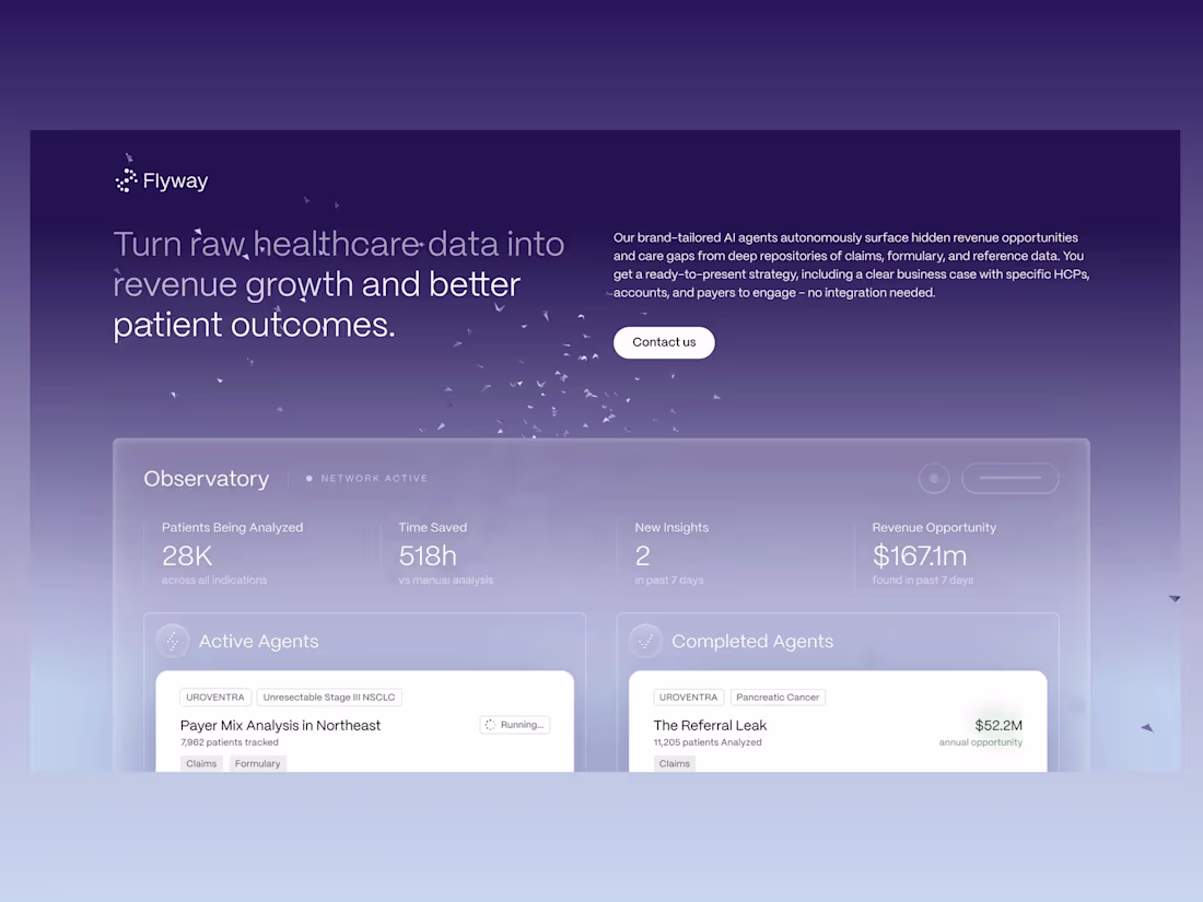 Cover image for Flyway Health: Brand and interactive website