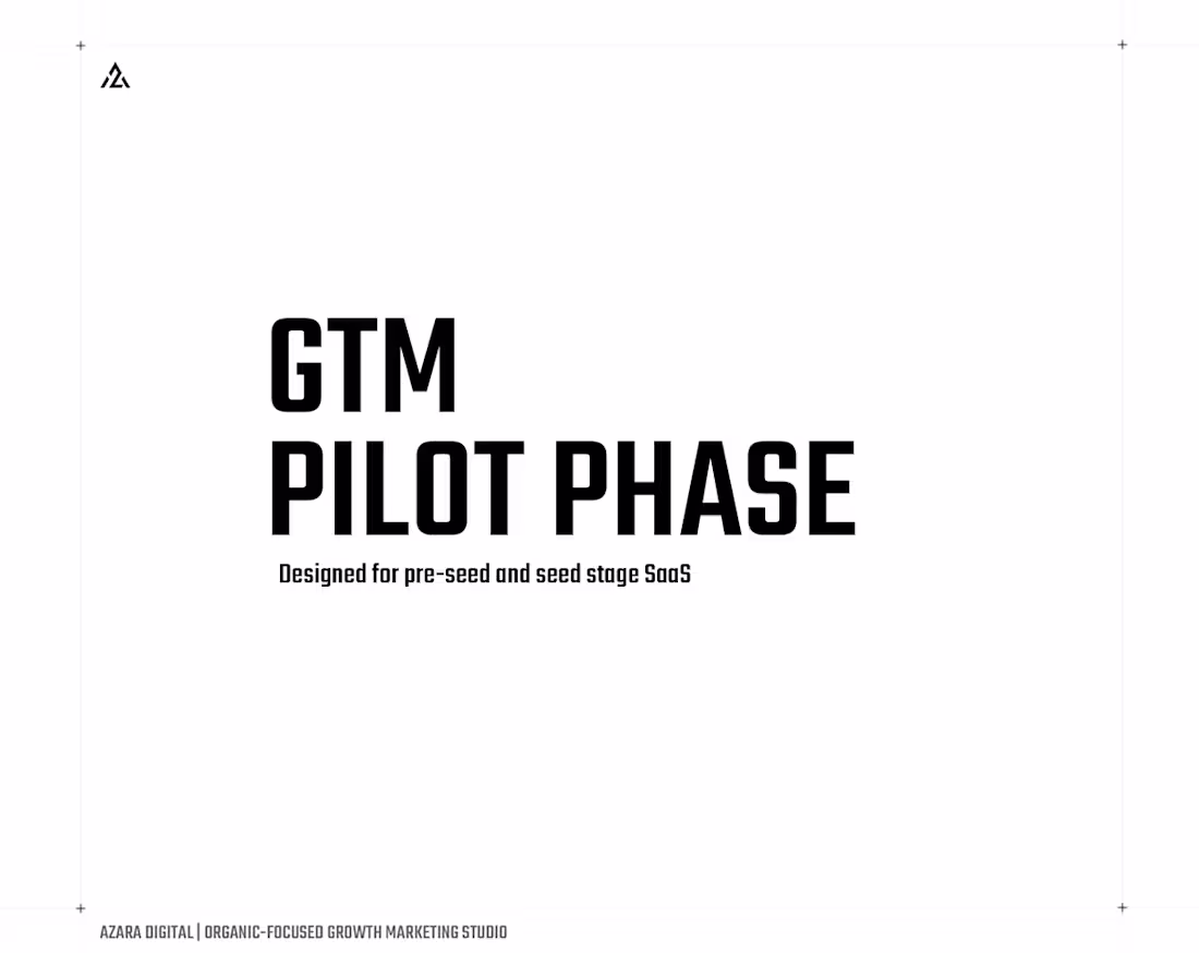 Cover image for GTM Pilot Phase
