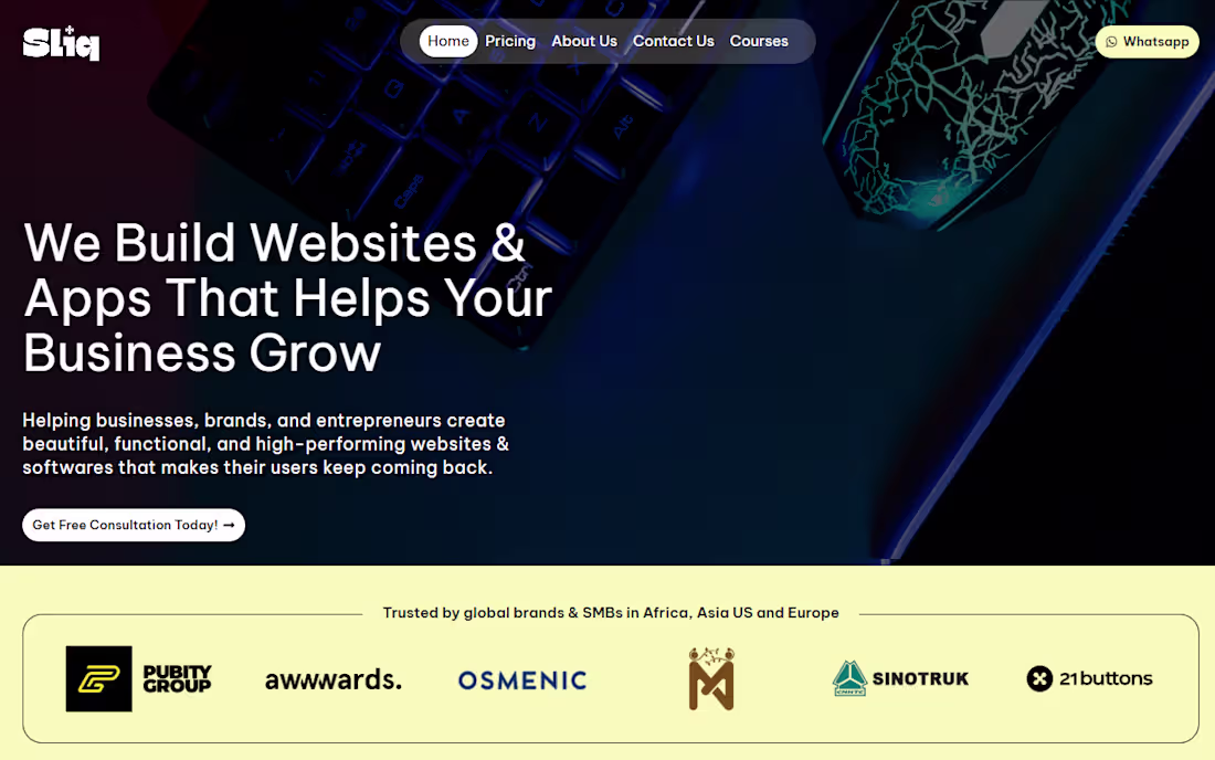 Cover image for Building bold, high-converting websites via Sliq Studio