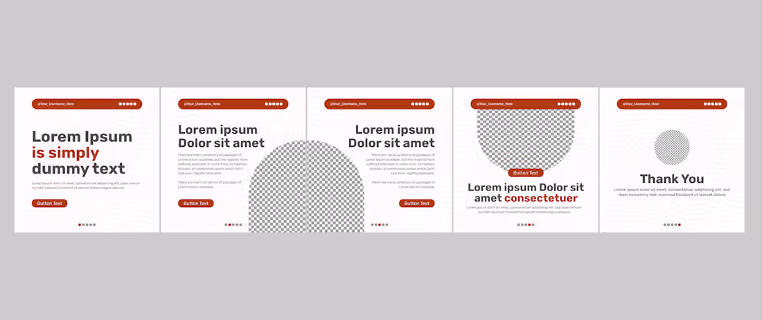 Cover image for Modern Minimal Social Media Carousel Template