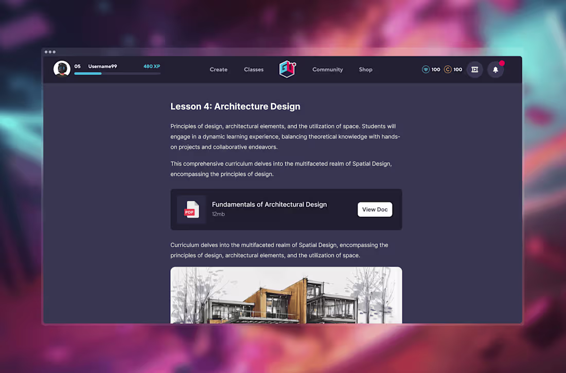 Cover image for GameU: 1,300+ Hours of Courses, 3 Months to Build