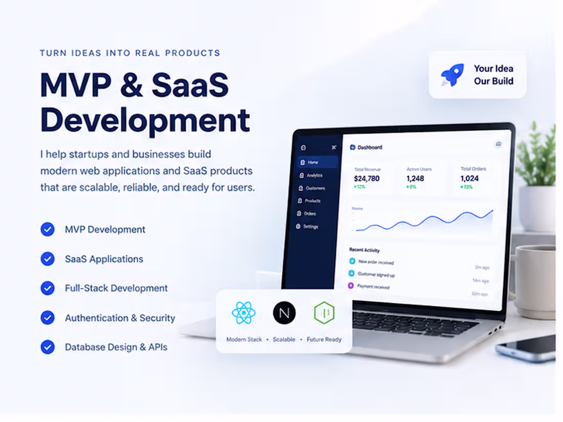 Cover image for MVP & SaaS Development