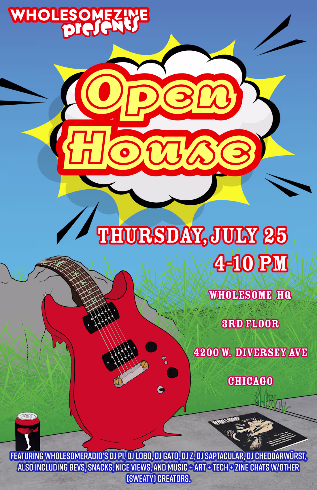 Cover image for WholesomeZine Open House Flyer