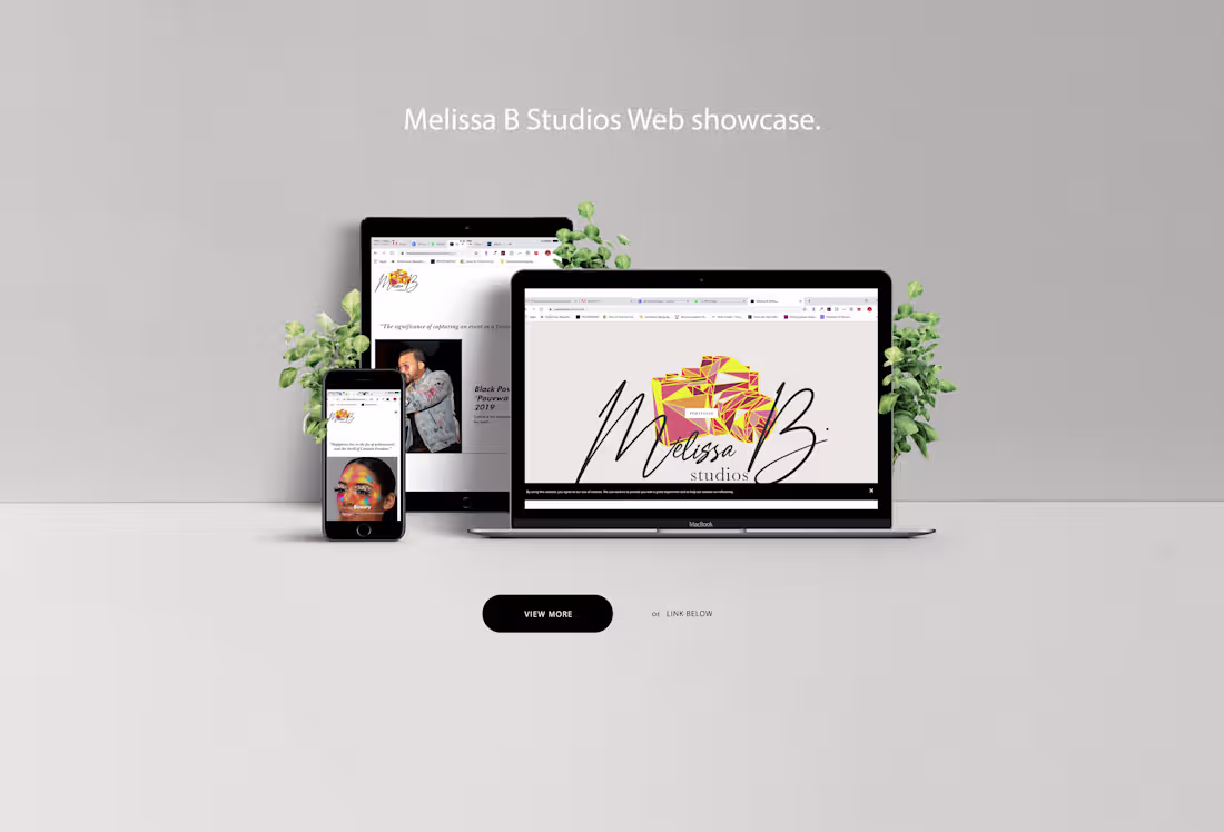 Cover image for Melissa B. Studios Website