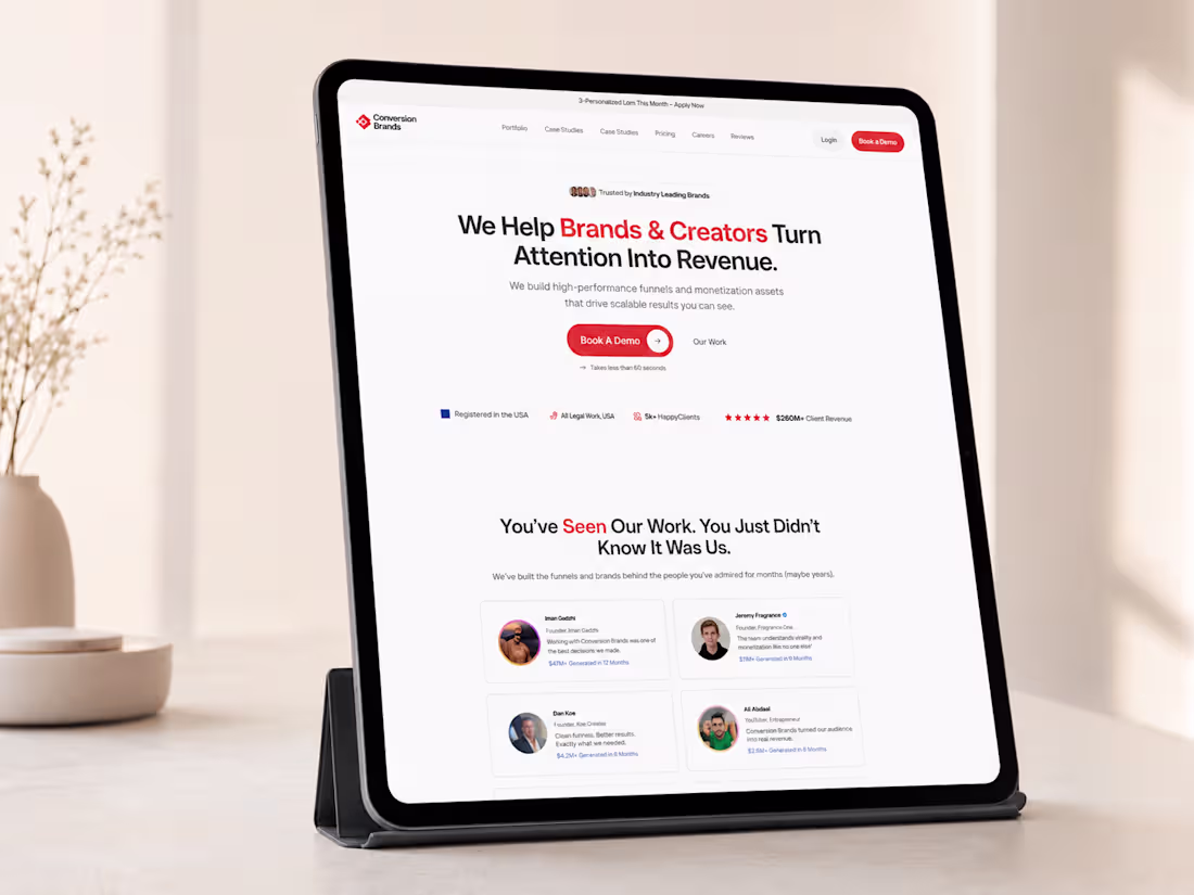 Cover image for Conversion Brands - Webflow Migration