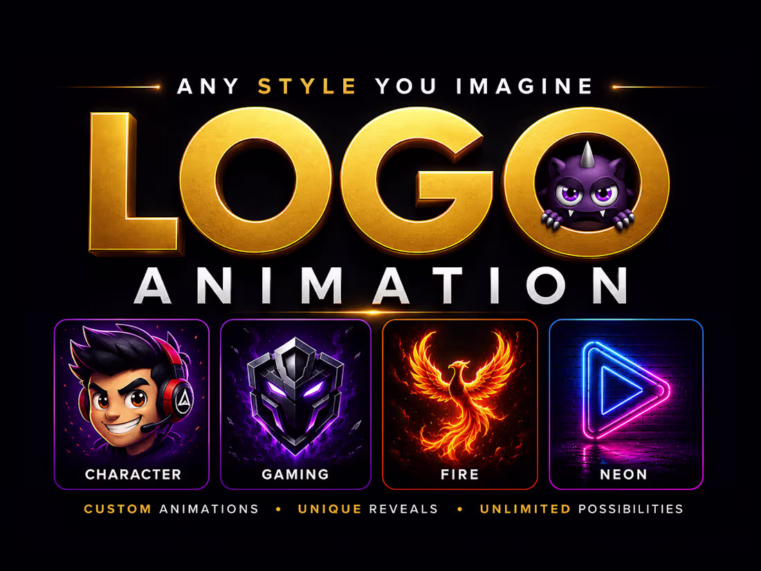 Cover image for Custom logo animation from scratch for your brand