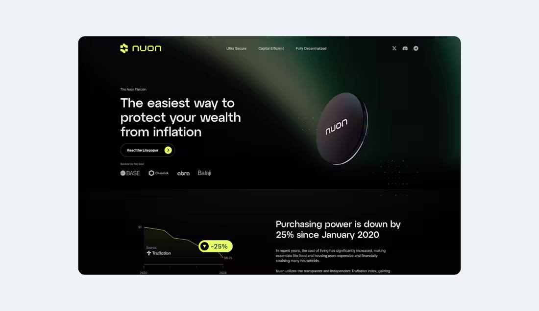 Cover image for DeFi Stablecoin Website