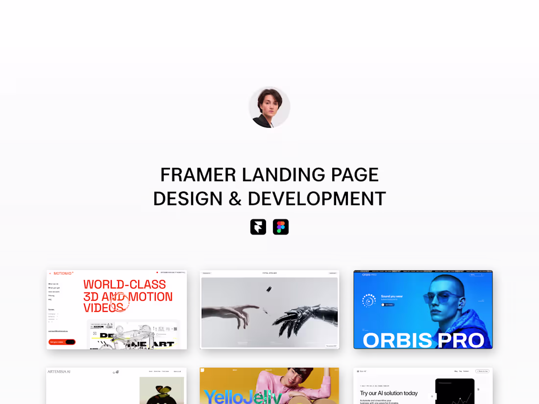 Cover image for Framer Landing Page Design & Development