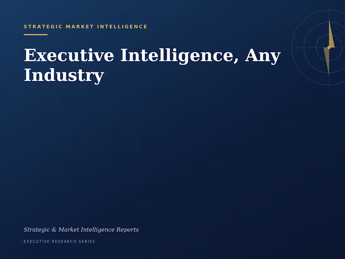 Cover image for Executive-grade strategic and market intelligence