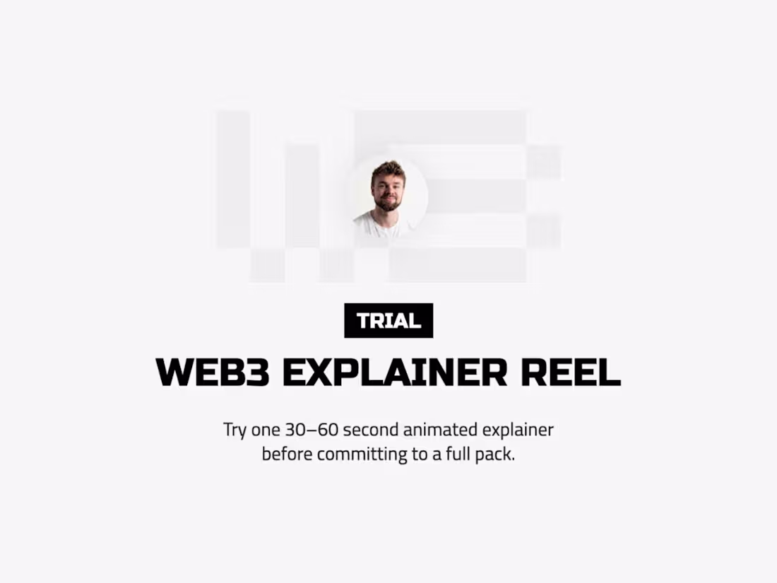 Cover image for Web3 Explainer Reel - Trial (1 reel)