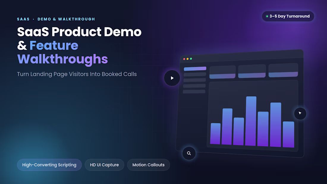 Cover image for SaaS Product Demo & Feature Walkthrough