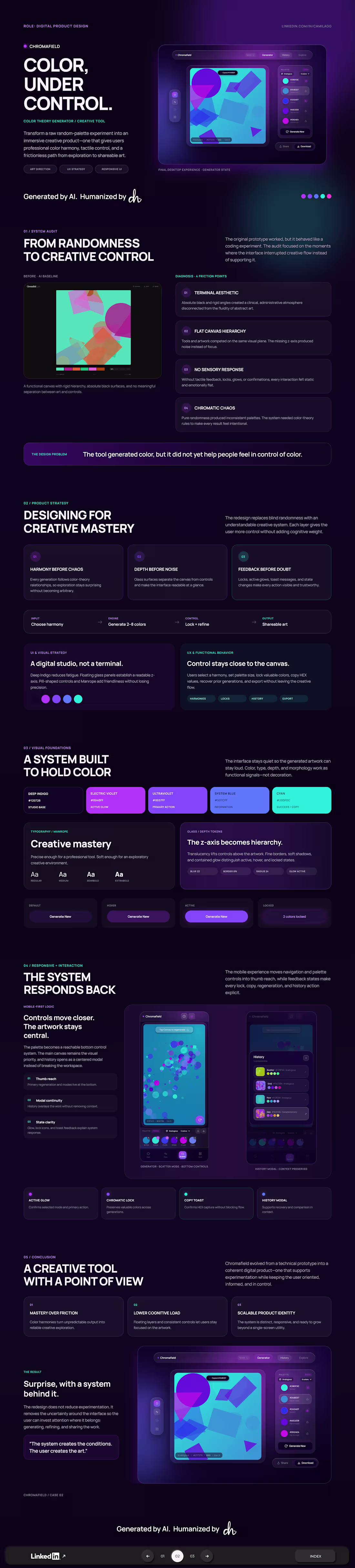 Cover image for ChromaField | UI & UX