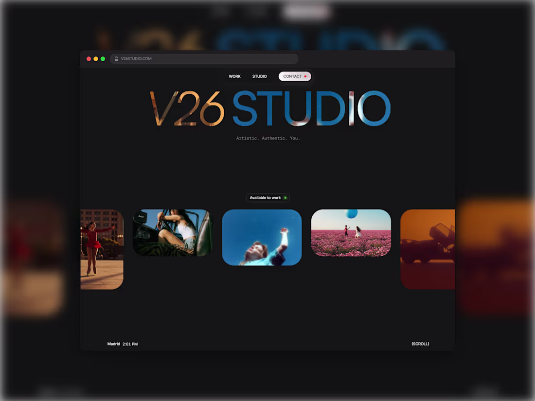 Cover image for V26 STUDIO 📸✨