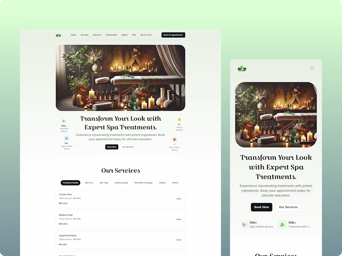 Cover image for Ishasplace: Premium Design & Framer Build for Spa Website