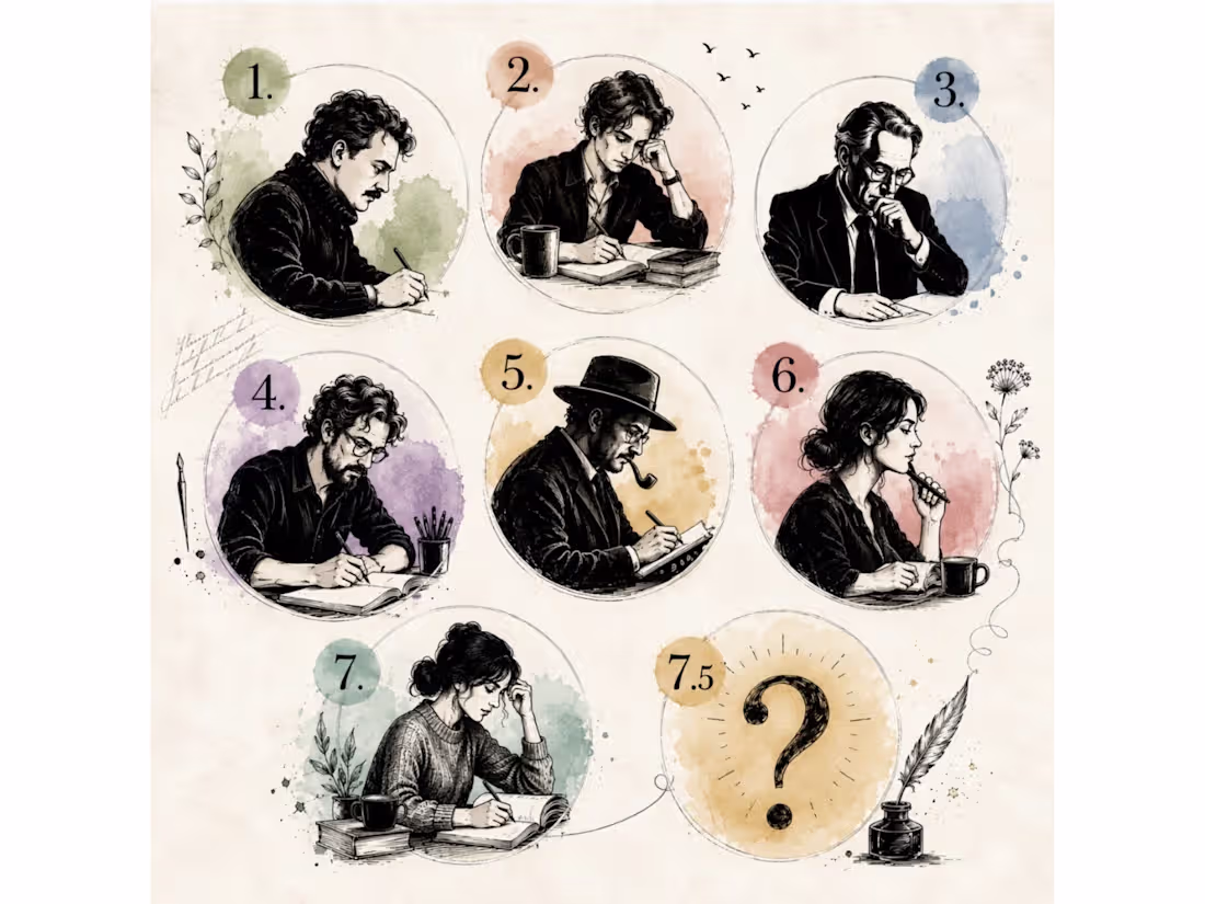 Cover image for 𝟳.𝟱 𝗪𝗿𝗶𝘁𝗲𝗿𝘀 𝗪𝗵𝗼 𝗟𝗲𝗳𝘁 𝗕𝗲𝗵𝗶𝗻𝗱