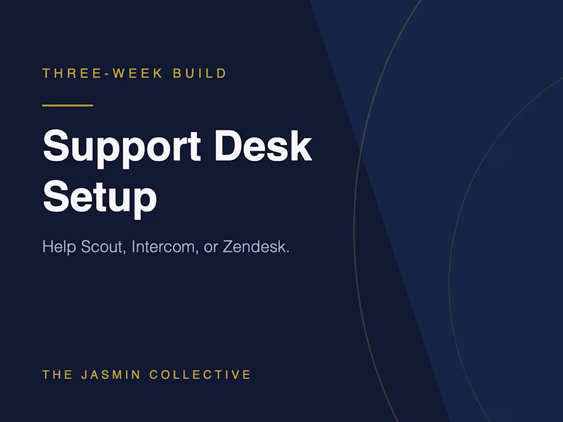Cover image for Support Desk Setup in Help Scout, Intercom, or Zendesk