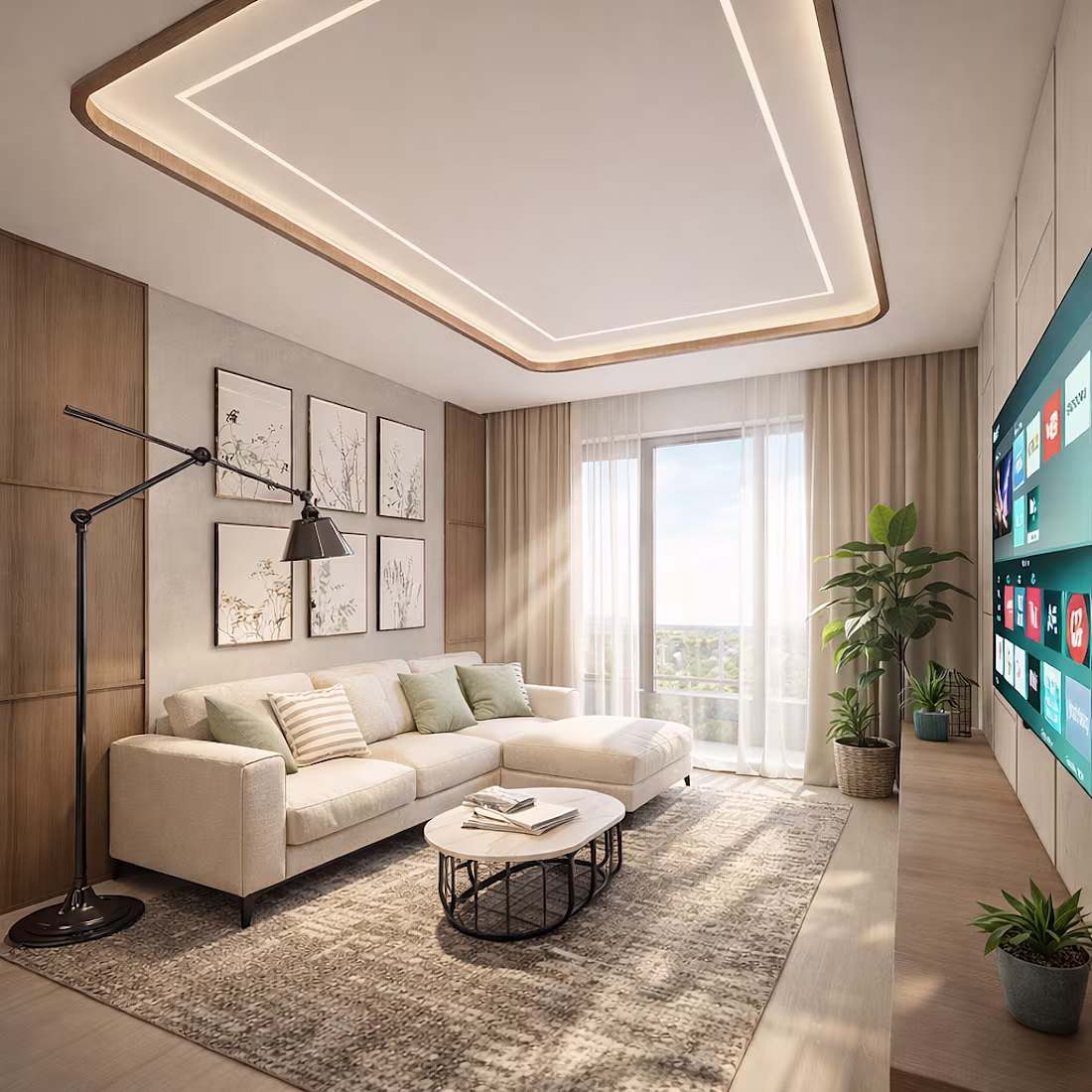 Cover image for Warm & Contemporary Living Room
A