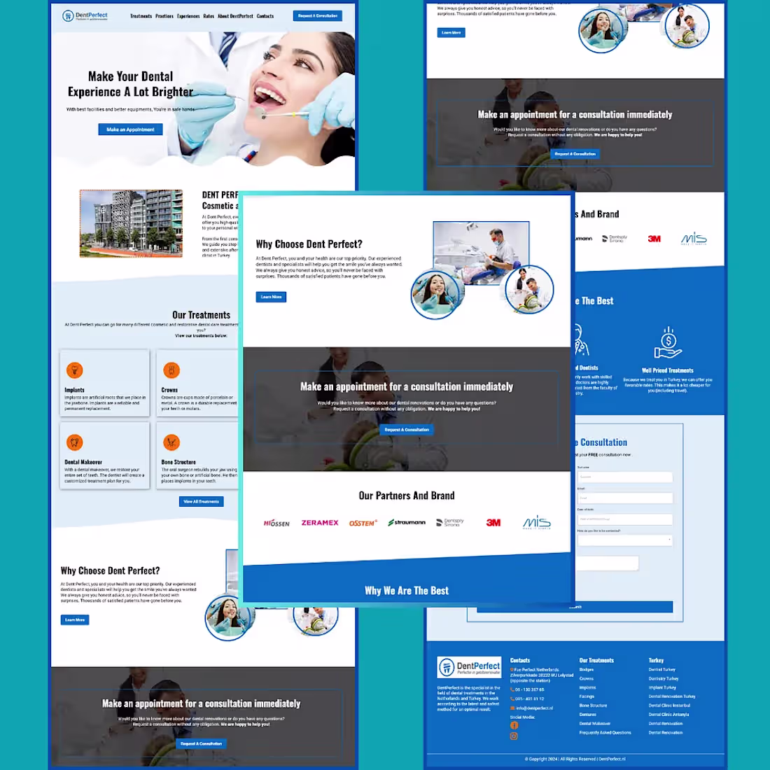 Dental Clinic Landing Page Design and Development project cover