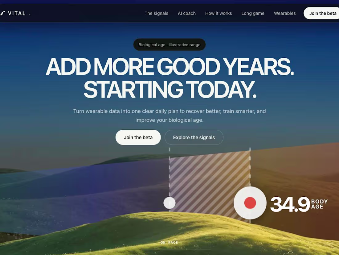 Cover image for Vital — Know your body before it tells you