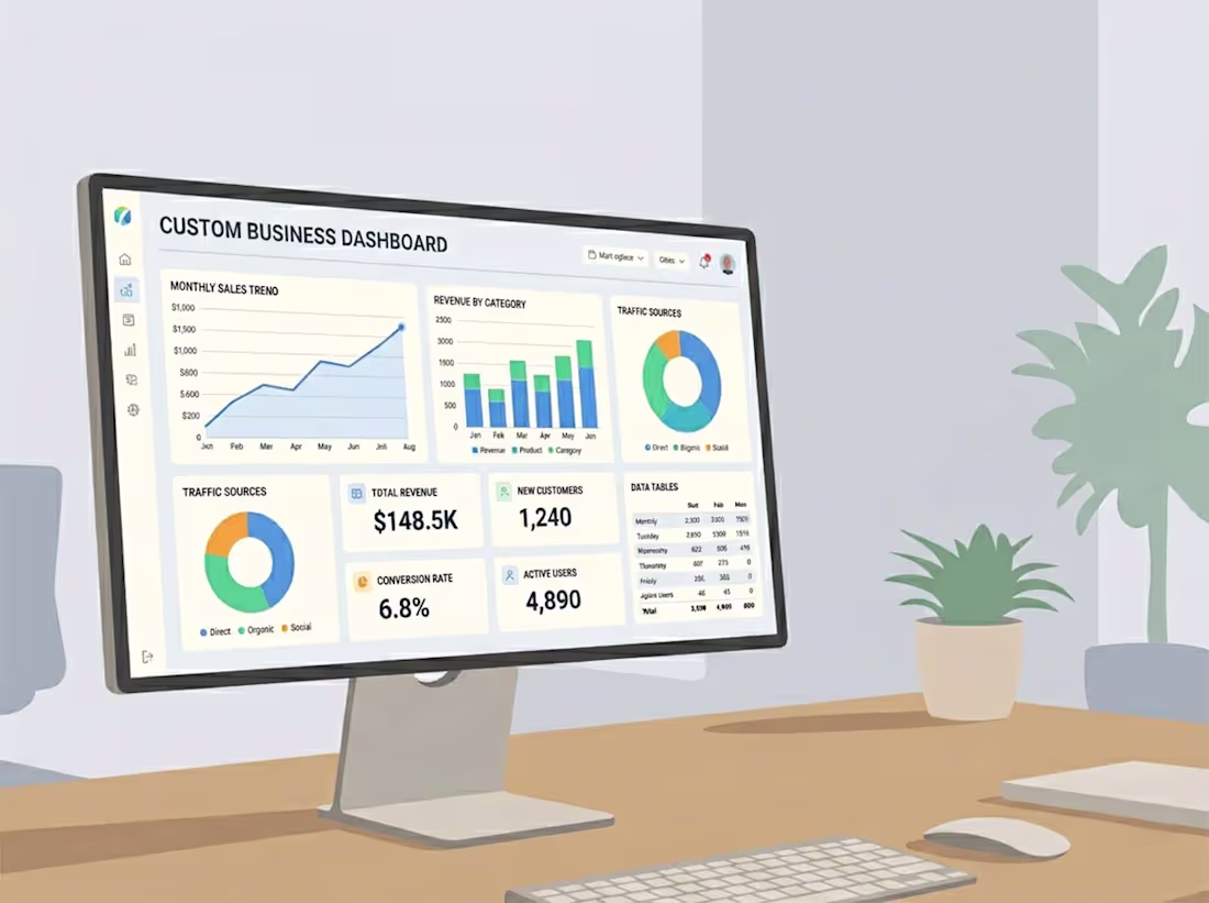 Cover image for Custom Business Dashboard