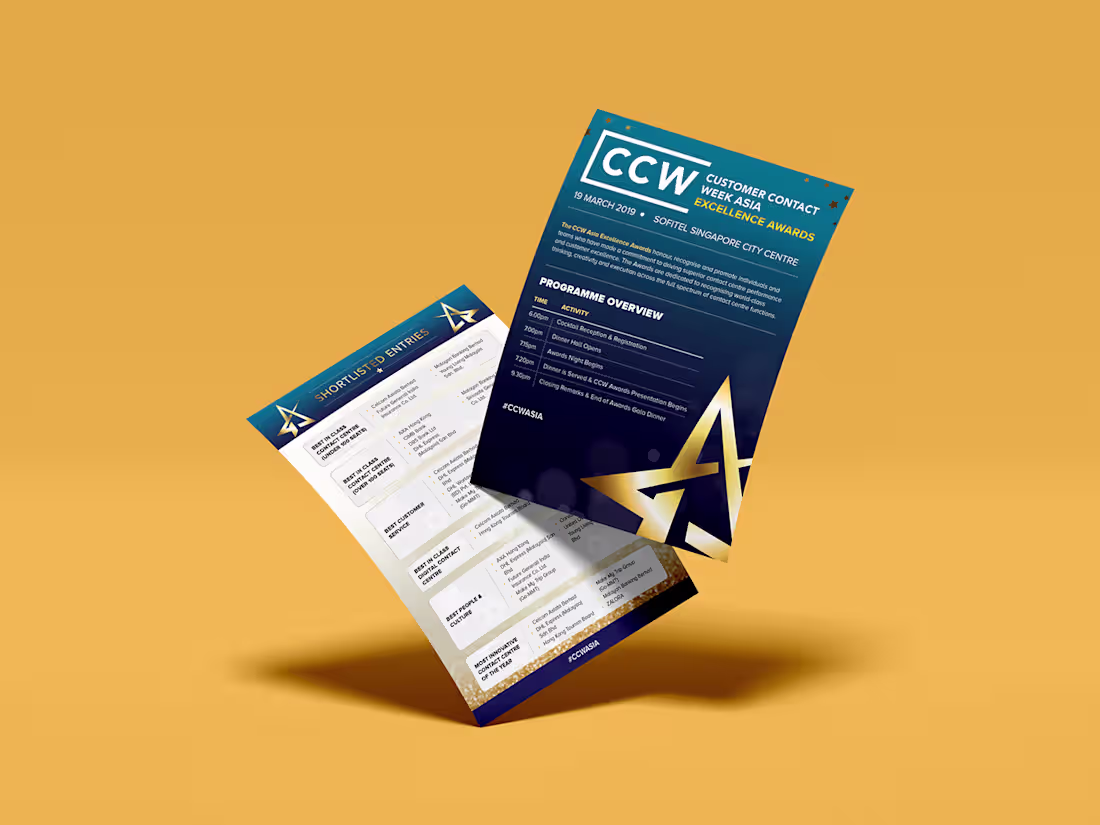 Cover image for CCW Excellence Awards Flyer