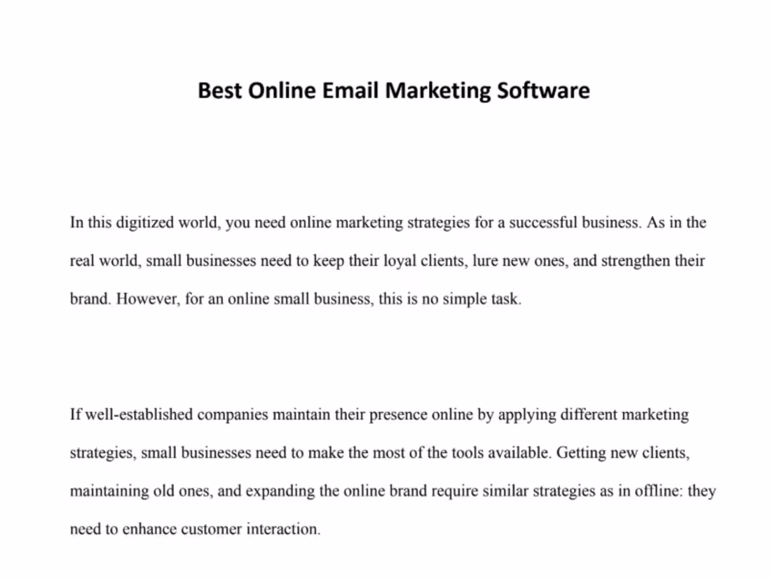Cover image for Article written on the best email marketing software