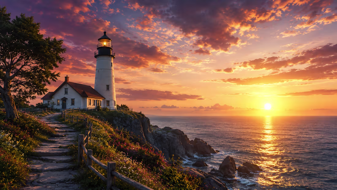 Cover image for Coastal Landscape Illustration