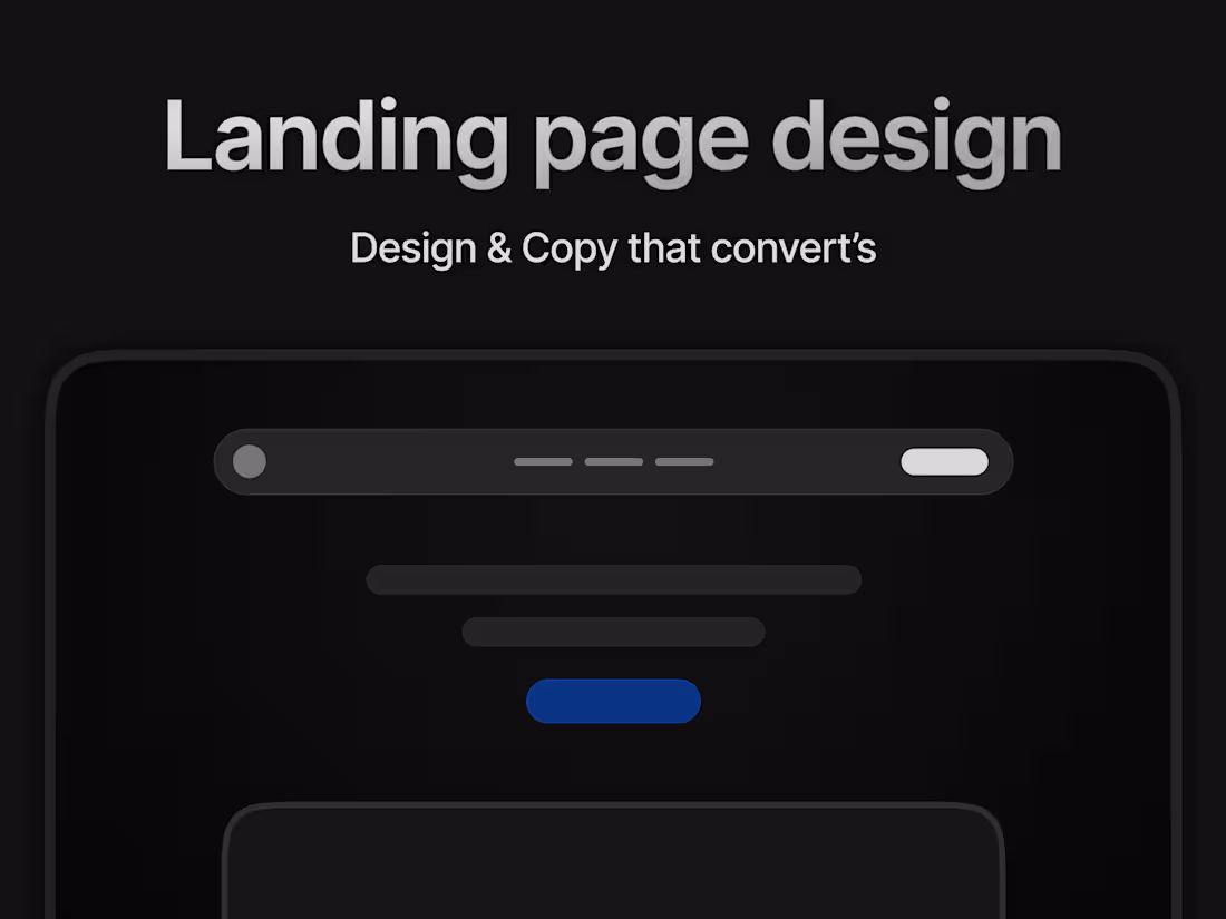 Cover image for Landing Page Design