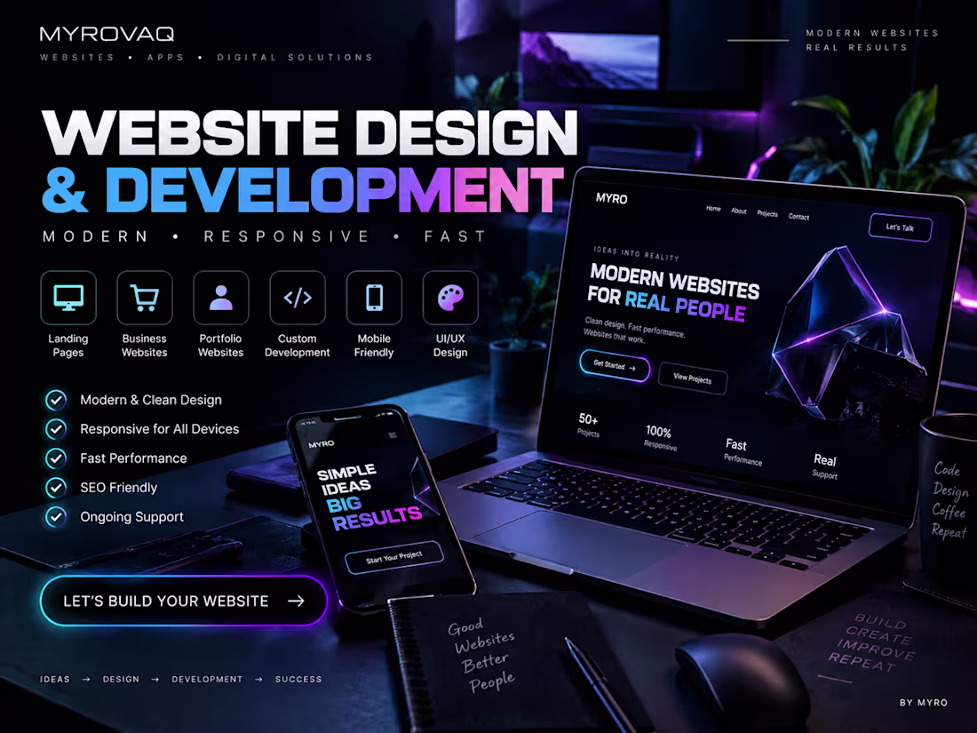 Cover image for Website Design & Development | Modern Responsive Websites