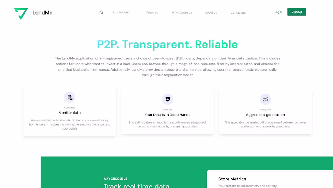Cover image for LendMe - P2P Fintech Platform Development